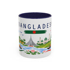 Bangladesh Coffee Mug | Travel Souvenir Accent Mug | Country Gift Ceramic Cup 11oz 15oz