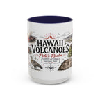 Hawaii Volcanoes National Park Coffee Mug | Hawaii Big Island Lava Volcano Gift | Accent Color Ceramic 11oz 15oz