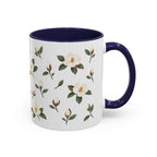 Louisiana Magnolia Mug, State Flower Floral Coffee Cup, 11oz Botanical Gift