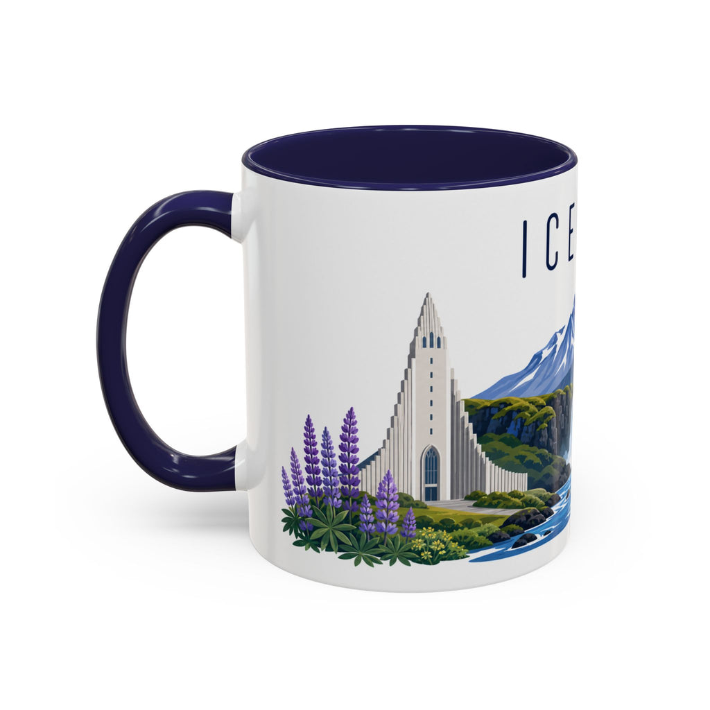 Iceland Coffee Mug | Travel Souvenir Accent Mug | Country Gift Ceramic Cup 11oz 15oz