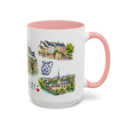 Luxembourg City Illustrated Travel Mug | City Souvenir Accent Coffee Mug | 11oz 15oz Ceramic Cup