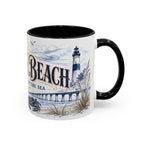 Virginia Beach Coffee Mug | United States Travel Souvenir | Vintage Illustrated City Gift | 11 oz 15 oz Accent Mug