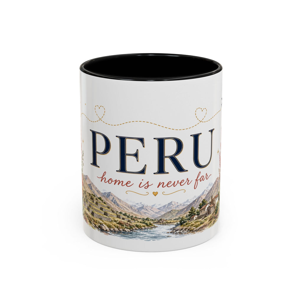 Peru Home Country Mug | Moving Away Gift | Long Distance Friendship | 11 oz 15 oz Accent Mug