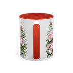 West Virginia State Map Mug | Appalachian Bridge, Rhododendron Accent Coffee Cup