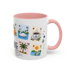 Orlando Coffee Mug | Postage Stamp Collage Mug | Travel Souvenir Accent Cup 11oz 15oz