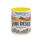 Gobi Desert Mug, Mongolia Travel Souvenir, Bucket List Gift, Accent Ceramic Coffee Mug 11oz 15oz