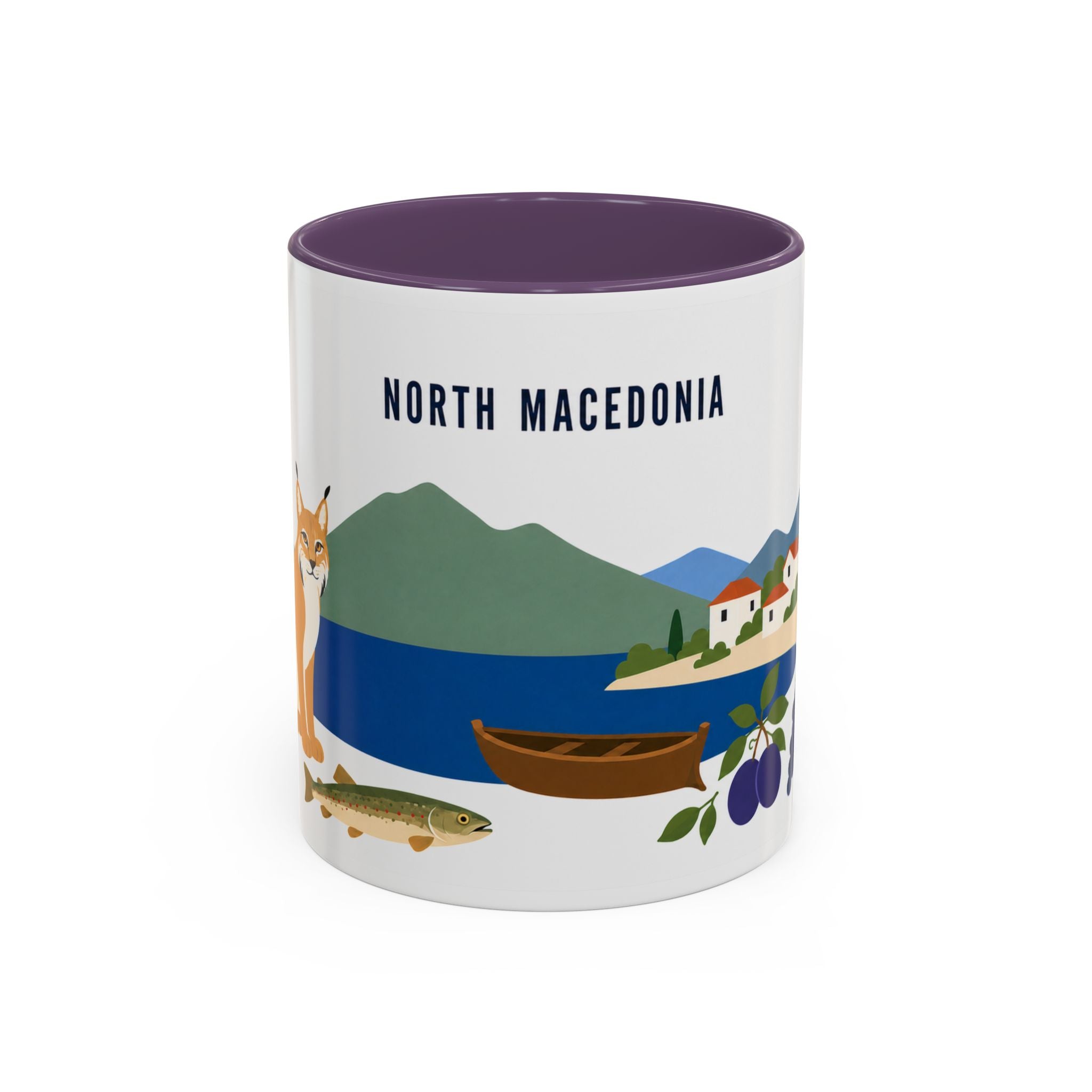 North Macedonia Coffee Mug | Travel Souvenir Accent Mug | Country Gift Ceramic Cup 11oz 15oz