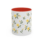 South Carolina Yellow Jessamine Mug, State Flower Floral Coffee Cup, 11oz Botanical Gift