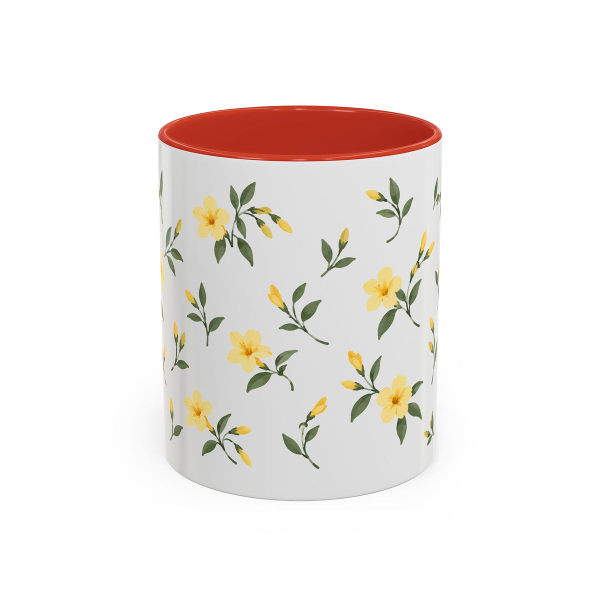 South Carolina Yellow Jessamine Mug, State Flower Floral Coffee Cup, 11oz Botanical Gift