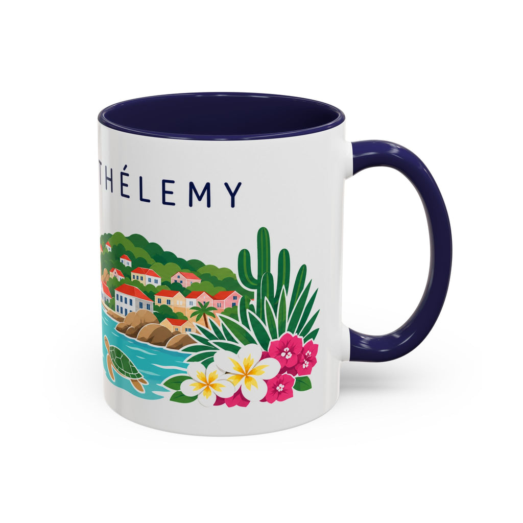Saint Barthélemy Coffee Mug | Travel Souvenir Accent Mug | Country Gift Ceramic Cup 11oz 15oz