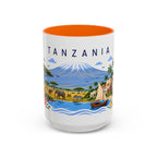 Tanzania Coffee Mug | Travel Souvenir Accent Mug | Place Gift Ceramic Cup 11oz 15oz