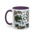 Queen Charlotte Sound Coffee Mug | Travel Destination Souvenir Gift | Accent Color Ceramic 11oz 15oz