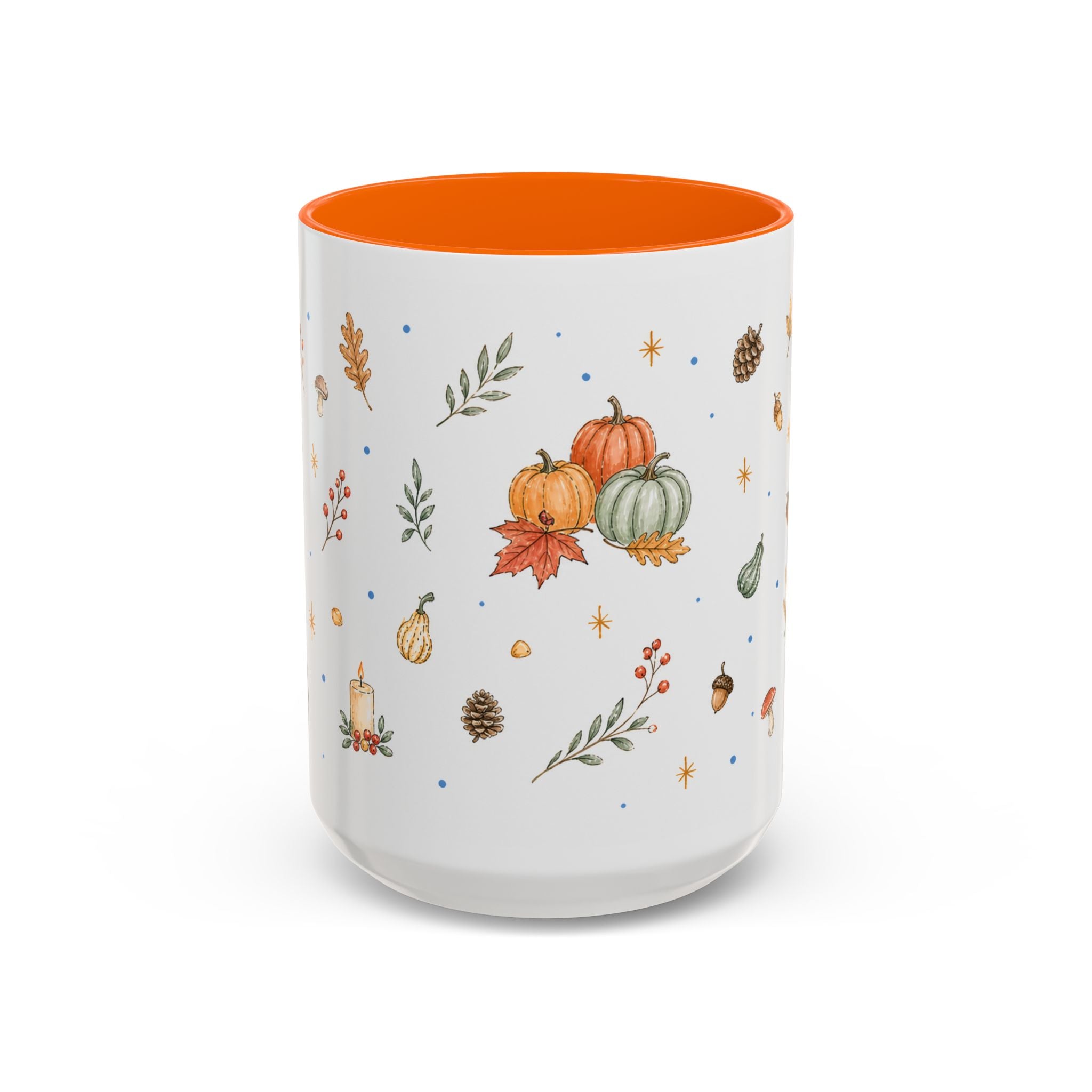 Thanksgiving Turkey Mug | Friendly Woodland Watercolor Gift | Autumn Accent Cup 11oz 15oz