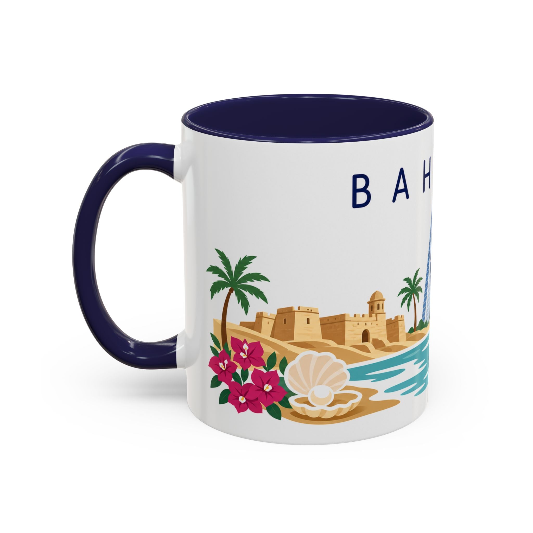 Bahrain Coffee Mug | Travel Souvenir Accent Mug | Country Gift Ceramic Cup 11oz 15oz