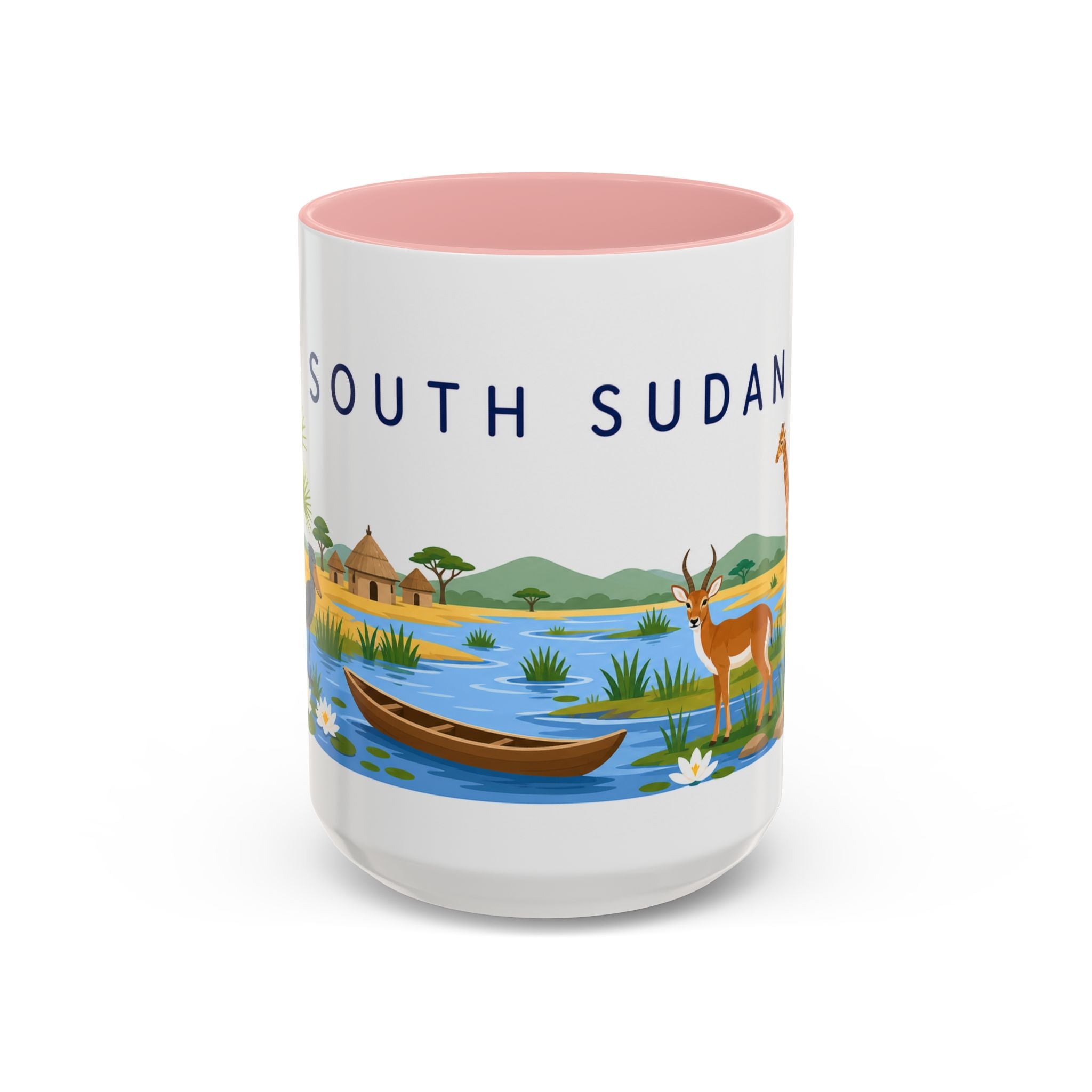 South Sudan Coffee Mug | Travel Souvenir Accent Mug | Country Gift Ceramic Cup 11oz 15oz
