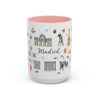 Madrid Christmas Mug | Watercolor City Souvenir, Travel Memories, Ceramic Coffee Cup
