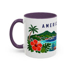 American Samoa Coffee Mug | Travel Souvenir Accent Mug | Country Gift Ceramic Cup 11oz 15oz
