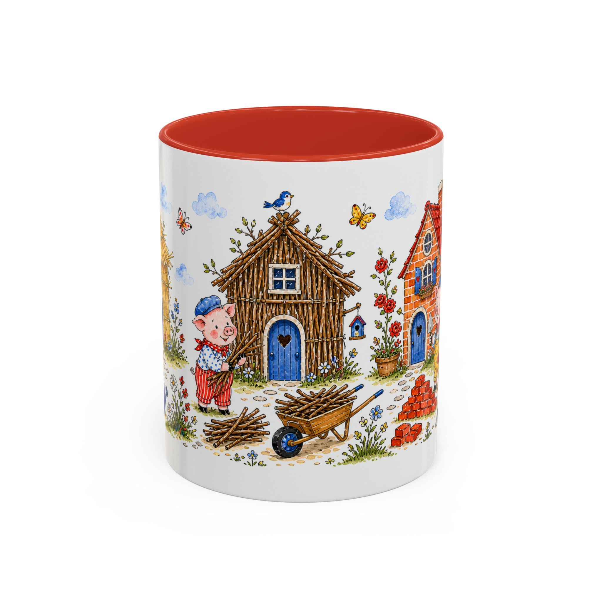 Three Little Pigs Mug | Storybook Fairy Tale Accent Coffee Mug | EveryLegend
