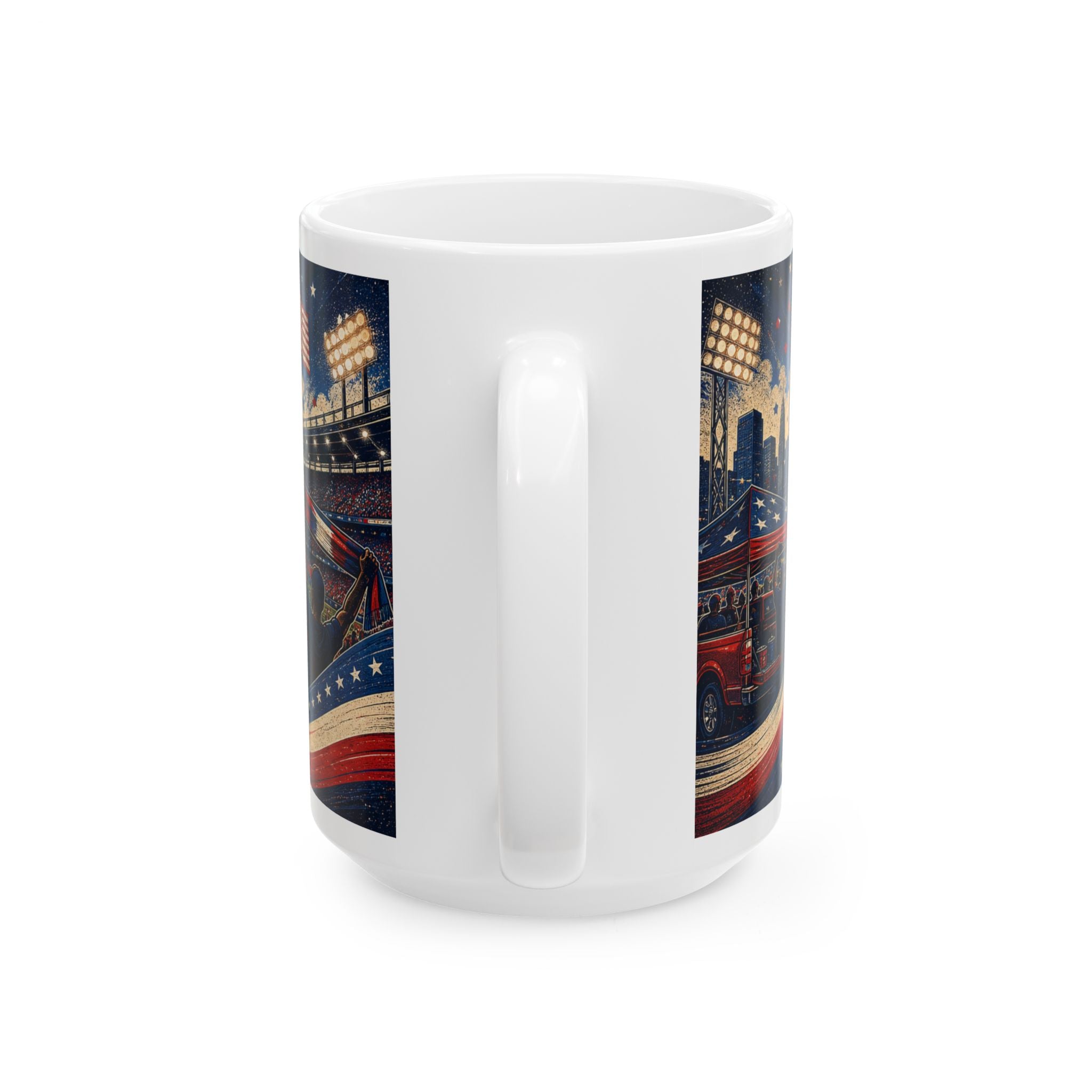 USA Soccer Spirit Coffee Mug | Soccer Fan Gift | Ceramic 11oz 15oz Match Day Cup