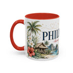 Philippines Home Country Mug | Moving Away Gift | Long Distance Friendship | 11 oz 15 oz Accent Mug