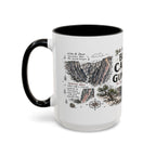 Black Canyon of the Gunnison National Park Coffee Mug | Colorado Deep Canyon Hiking Gift | Accent Color Ceramic 11oz 15oz
