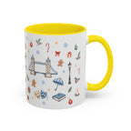 London Christmas Mug | Watercolor City Souvenir, Travel Memories, Ceramic Coffee Cup