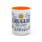 Uruguay Soccer Coffee Mug | World Cup Fan Gift | Accent Color Ceramic 11oz 15oz Match Day Cup