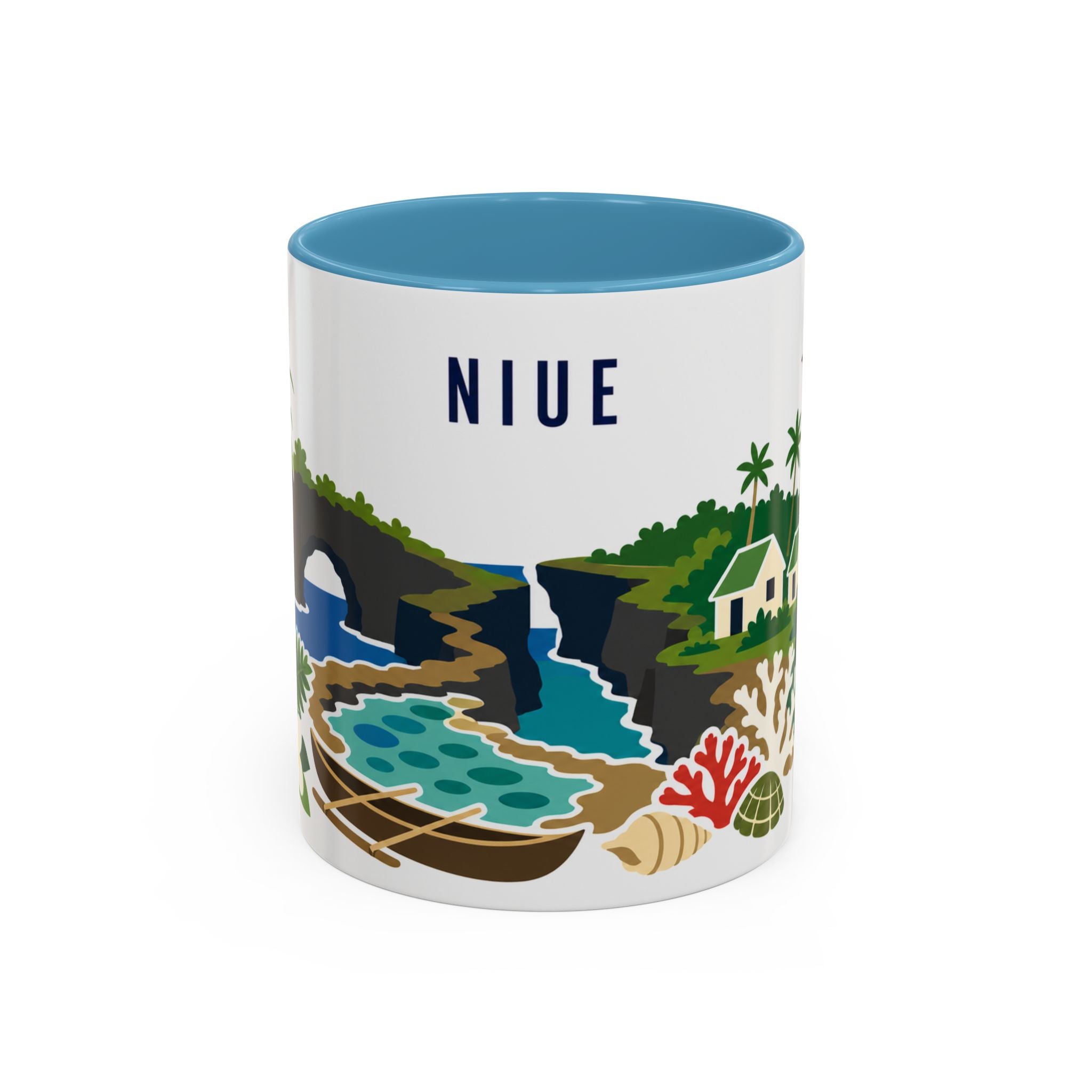 Niue Coffee Mug | Travel Souvenir Accent Mug | Country Gift Ceramic Cup 11oz 15oz