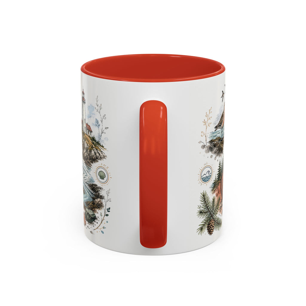 Bay of Fundy Mug, Canada Travel Souvenir, Bucket List Gift, Accent Ceramic Coffee Mug 11oz 15oz
