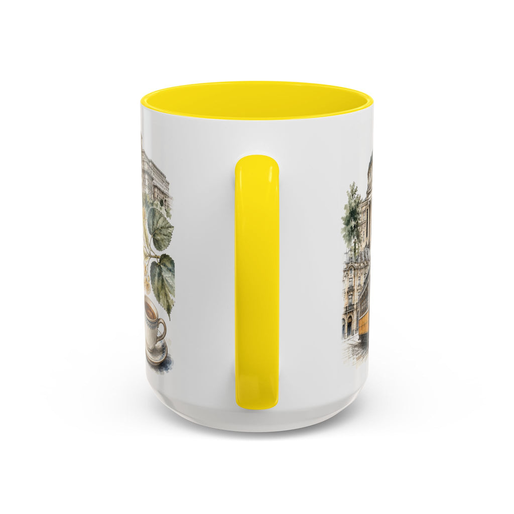 Bucharest Coffee Mug | Romania Travel Souvenir | Vintage Illustrated City Gift | 11 oz 15 oz Accent Mug