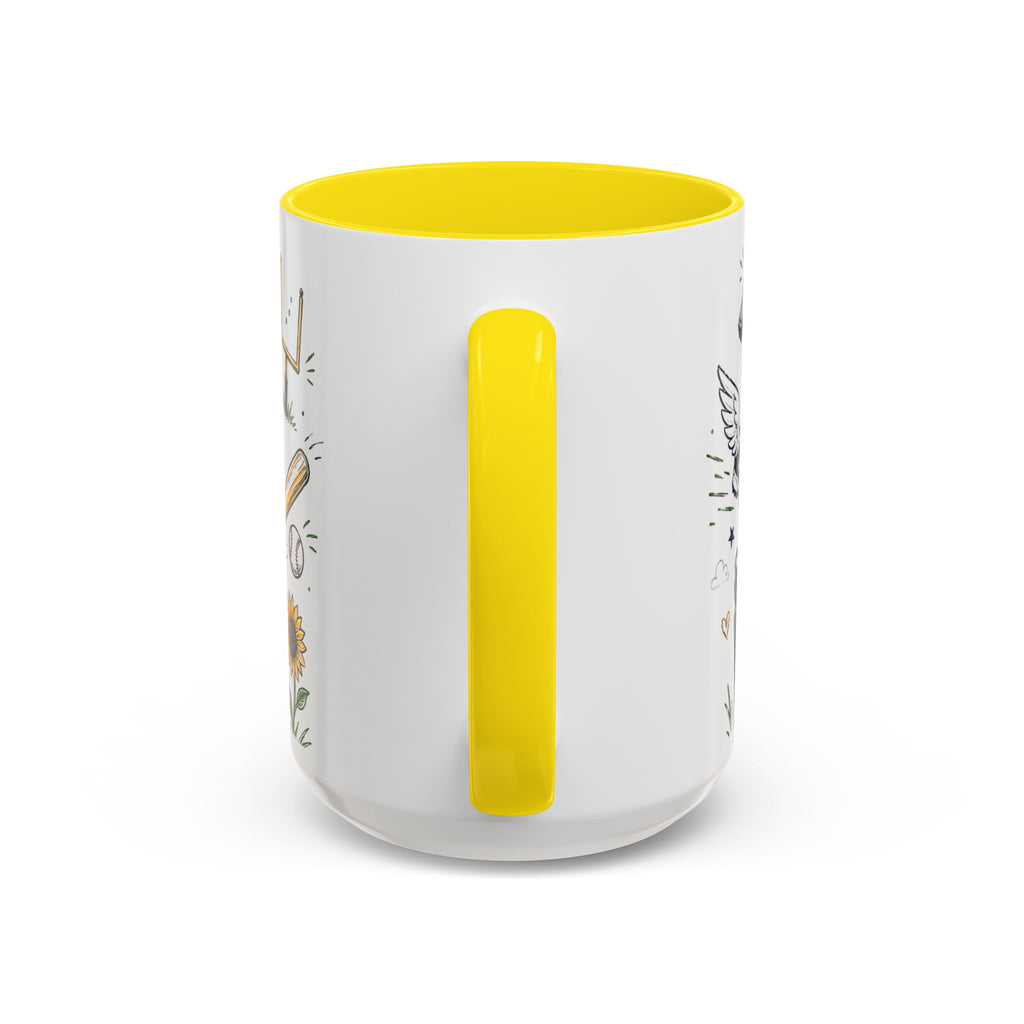 Coach Best Dad On The Field Coffee Mug | Father's Day Gift for Dad | Accent Color Ceramic 11oz 15oz