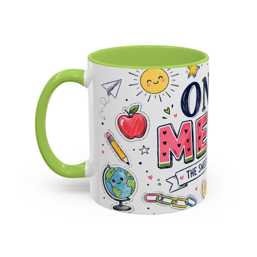 One in a Melon Coffee Mug | Sweetest Teacher Appreciation Gift | Accent Color Ceramic 11oz 15oz