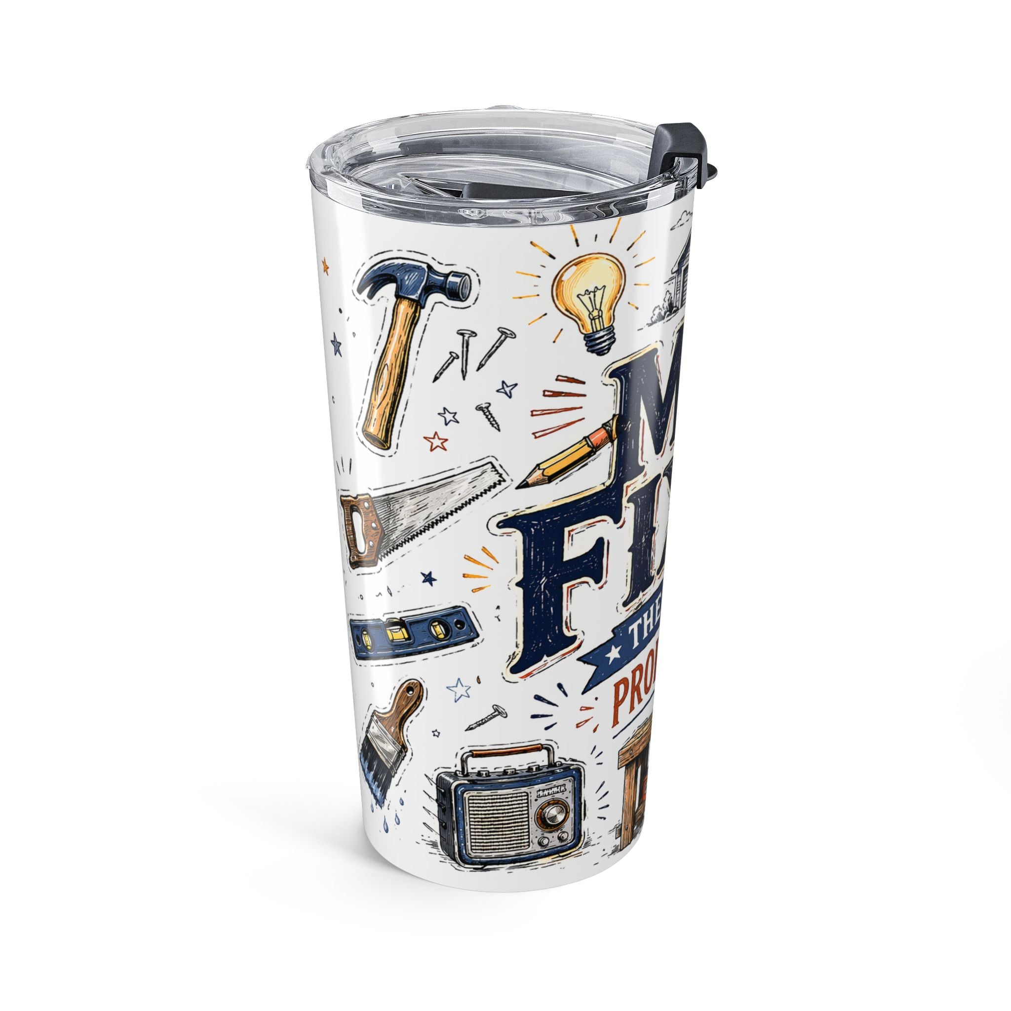 Mr Fix It 20oz Tumbler | Father's Day Gift for Dad | Insulated Stainless Steel Travel Cup