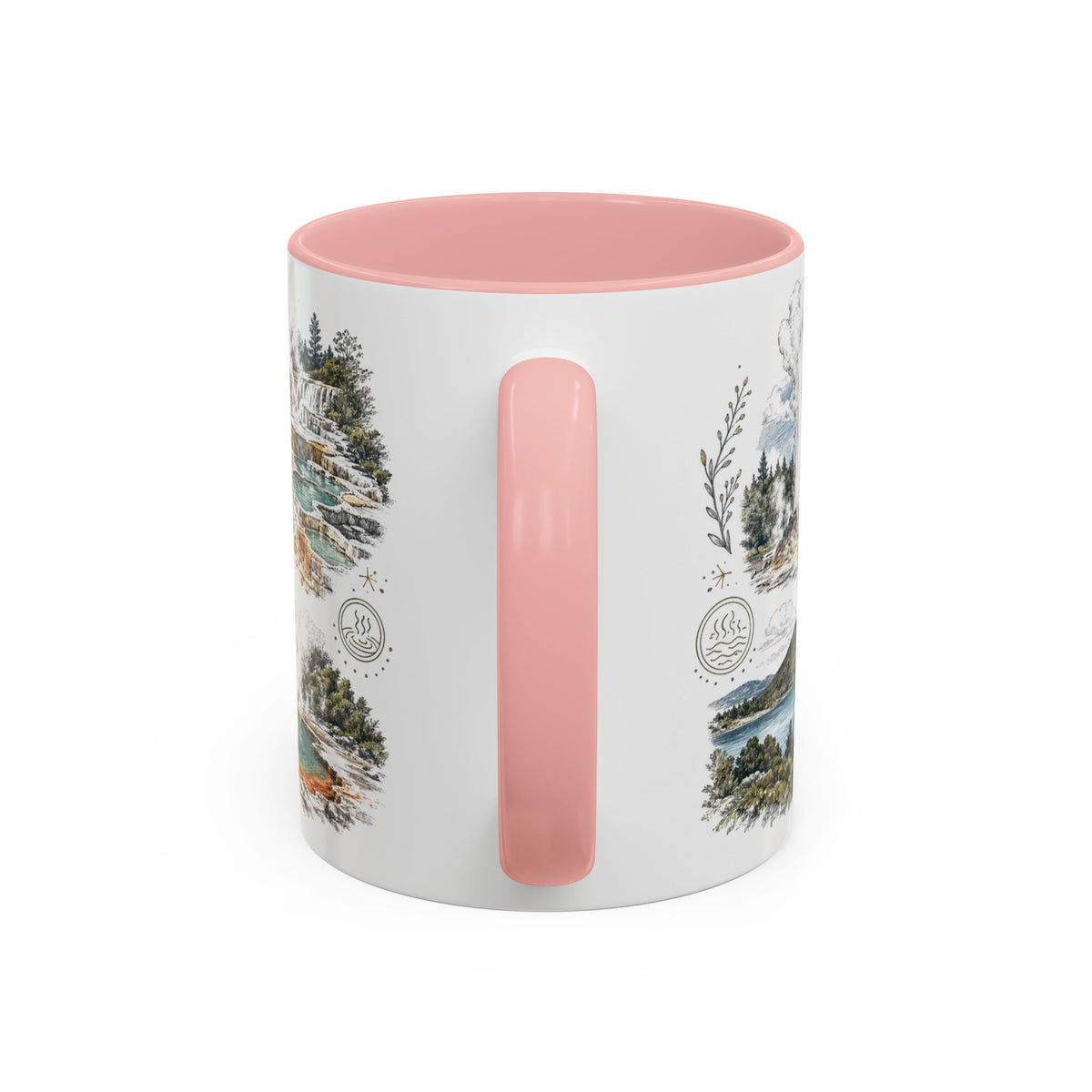 Rotorua Geothermal Mug, New Zealand Travel Souvenir, Bucket List Gift, Accent Ceramic Coffee Mug 11oz 15oz