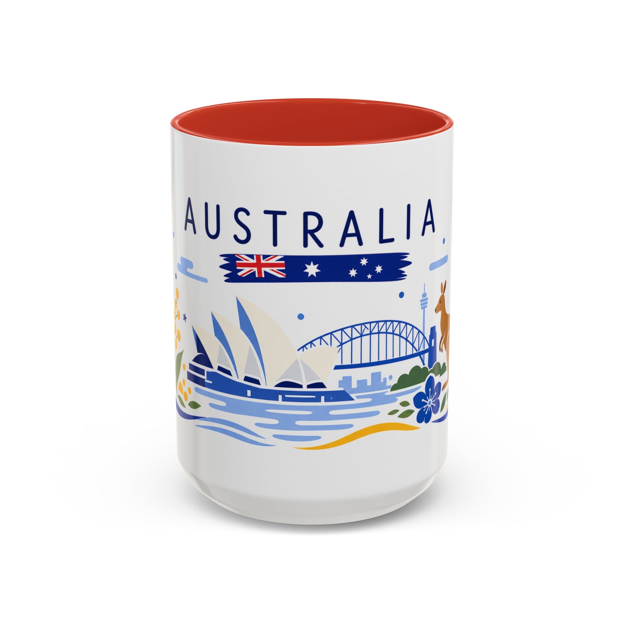 Australia Coffee Mug | Travel Souvenir Accent Mug | Country Gift Ceramic Cup 11oz 15oz