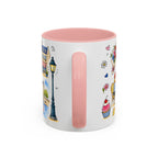 Paris Travel Mug | European City Souvenir Accent Coffee Mug | 11oz 15oz Ceramic Cup