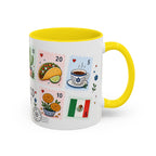 Mexico City Coffee Mug | Postage Stamp Collage Mug | Travel Souvenir Accent Cup 11oz 15oz