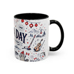 Canada Day Coffee Mug | Canadian Pride Gift | Accent Color Ceramic 11oz 15oz