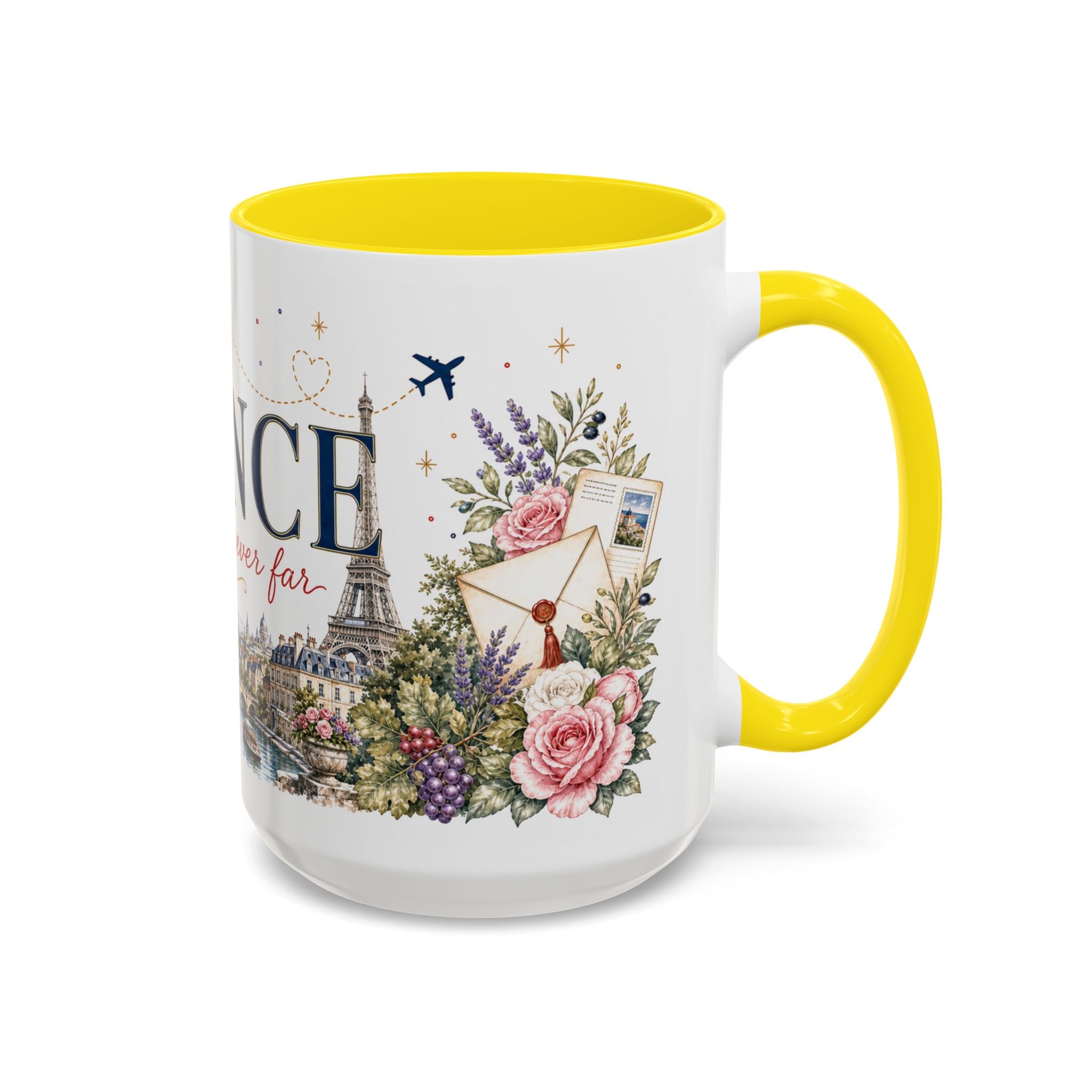 France Home Country Mug | Moving Away Gift | Long Distance Friendship | 11 oz 15 oz Accent Mug