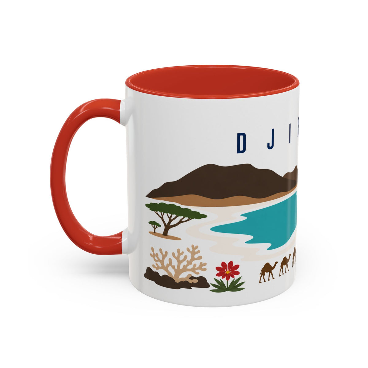 Djibouti Coffee Mug | Travel Souvenir Accent Mug | Country Gift Ceramic Cup 11oz 15oz
