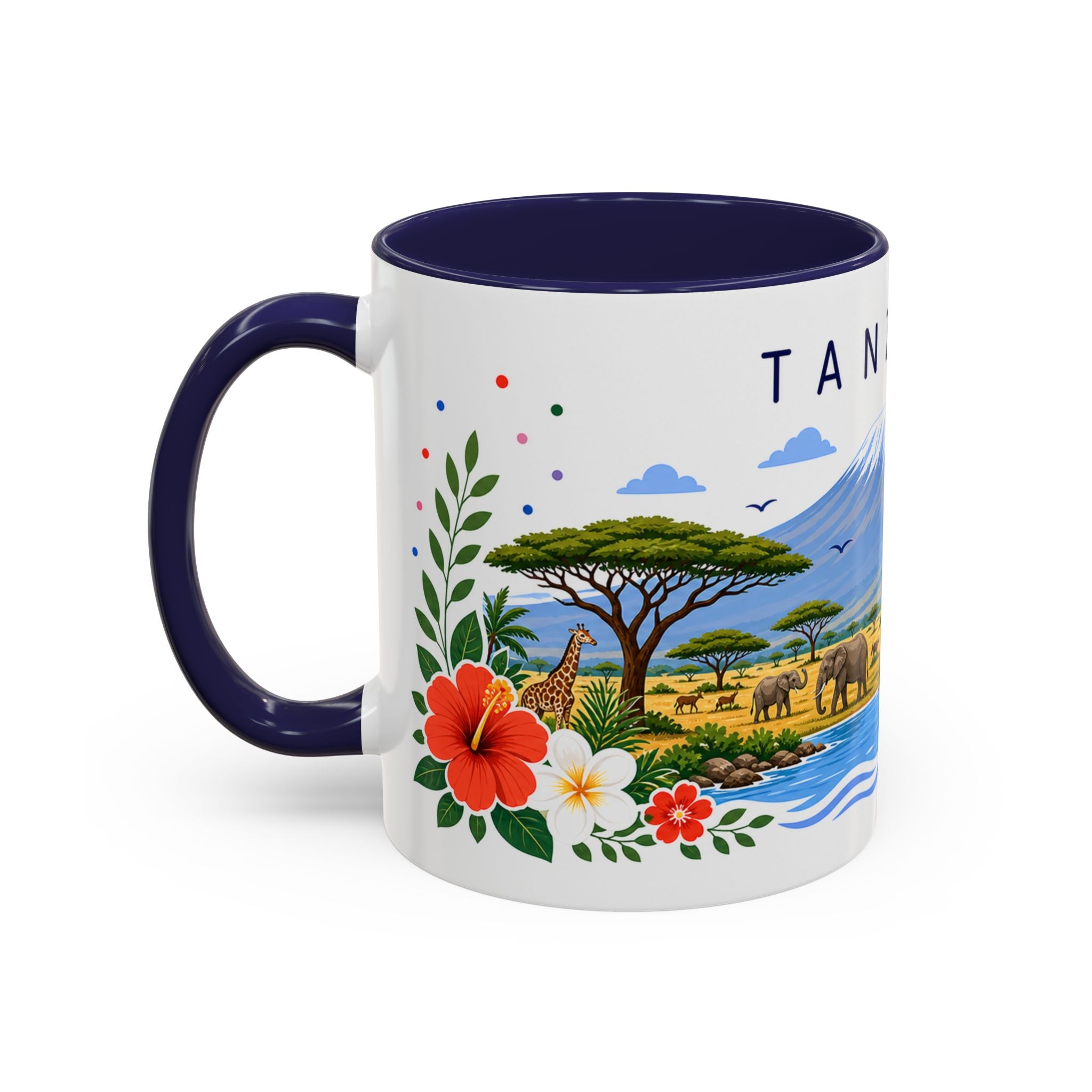 Tanzania Coffee Mug | Travel Souvenir Accent Mug | Place Gift Ceramic Cup 11oz 15oz