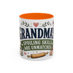 Grandma's Spoiling Skills Are Unmatched Coffee Mug | Funny Gift From Grandkids | Accent Ceramic 11oz 15oz