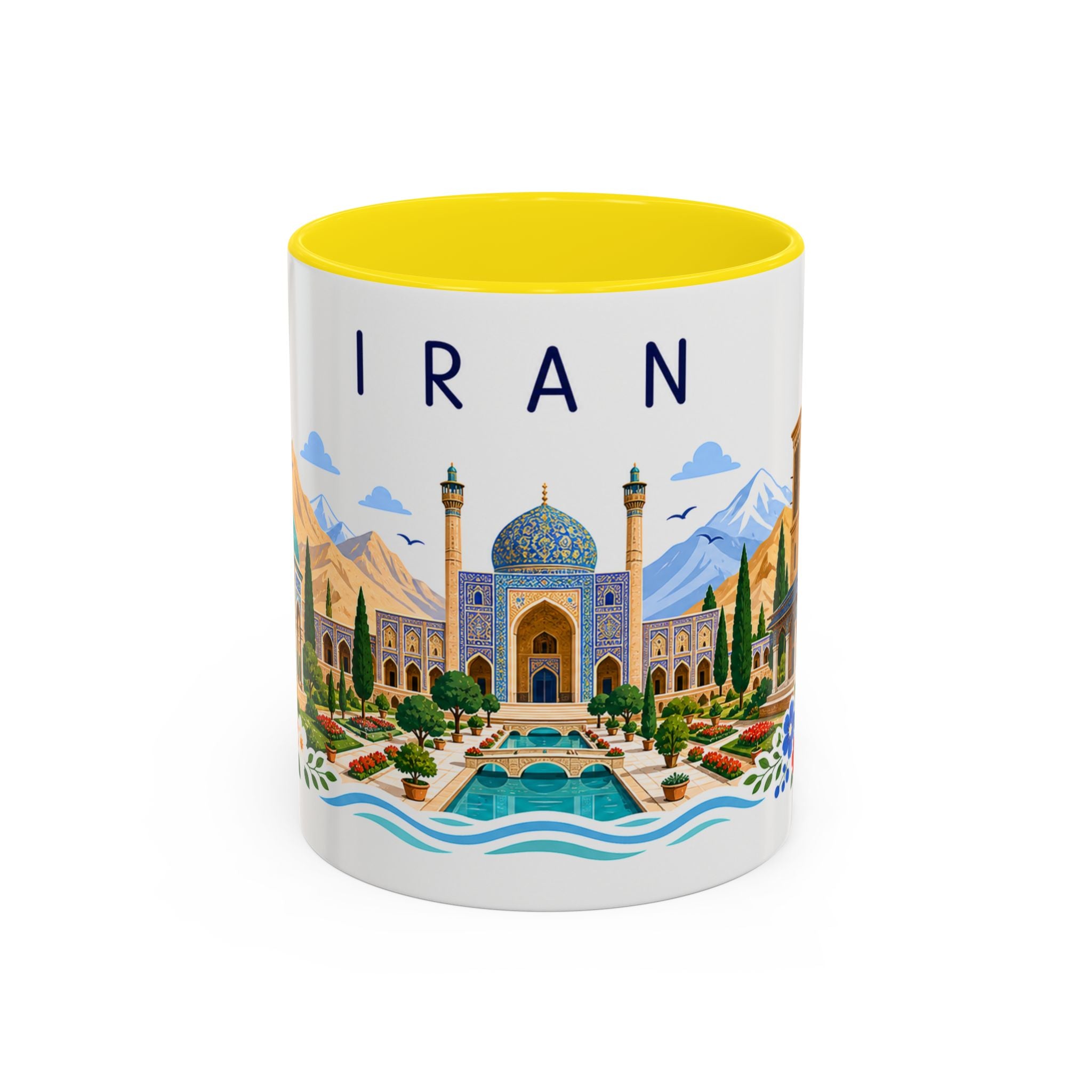 Iran Coffee Mug | Travel Souvenir Accent Mug | Place Gift Ceramic Cup 11oz 15oz