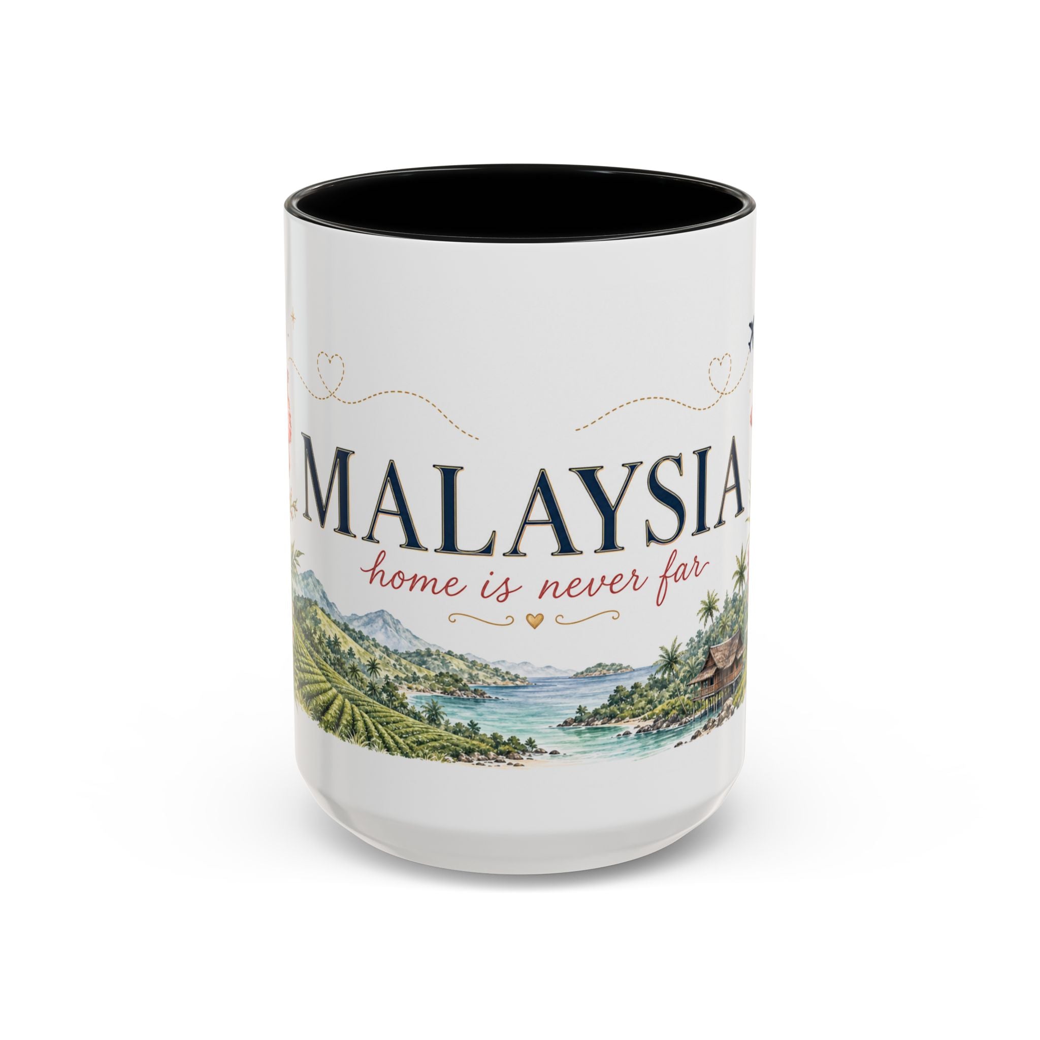 Malaysia Home Country Mug | Moving Away Gift | Long Distance Friendship | 11 oz 15 oz Accent Mug