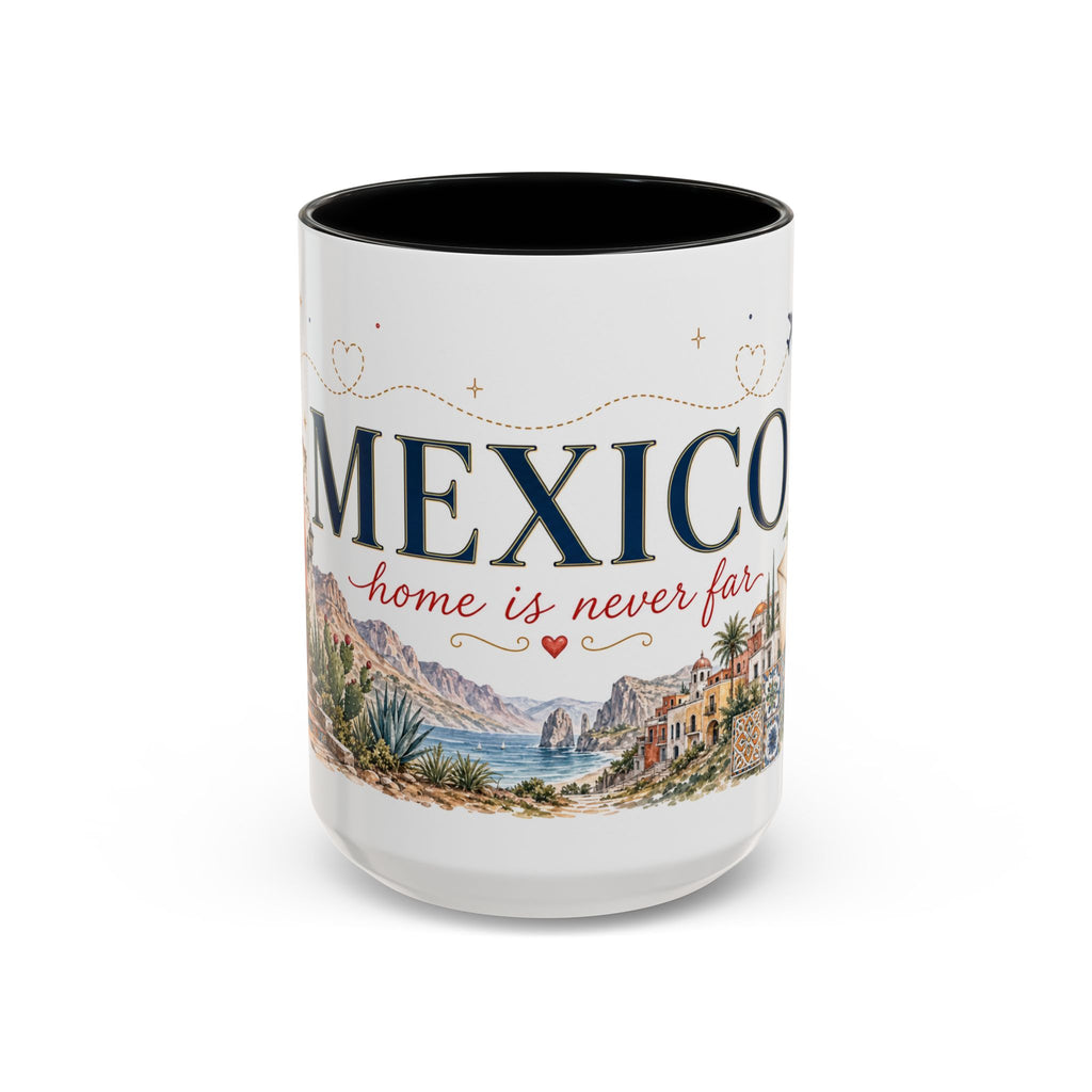 Mexico Home Country Mug | Moving Away Gift | Long Distance Friendship | 11 oz 15 oz Accent Mug