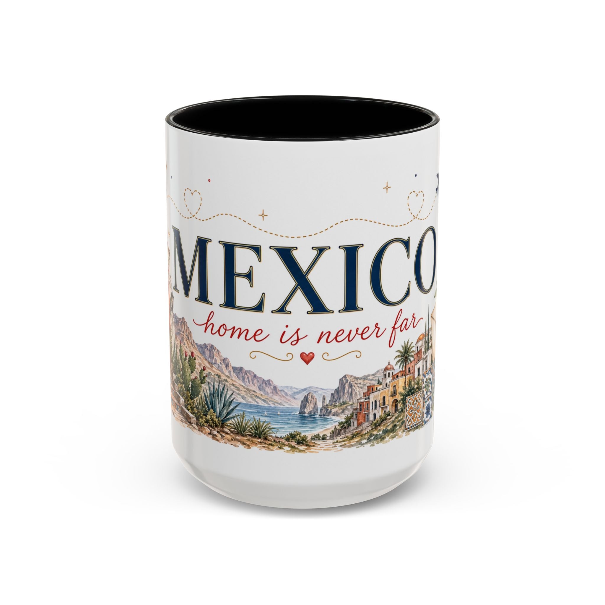 Mexico Home Country Mug | Moving Away Gift | Long Distance Friendship | 11 oz 15 oz Accent Mug