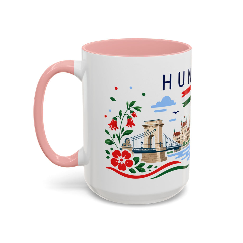 Hungary Coffee Mug | Travel Souvenir Accent Mug | Country Gift Ceramic Cup 11oz 15oz