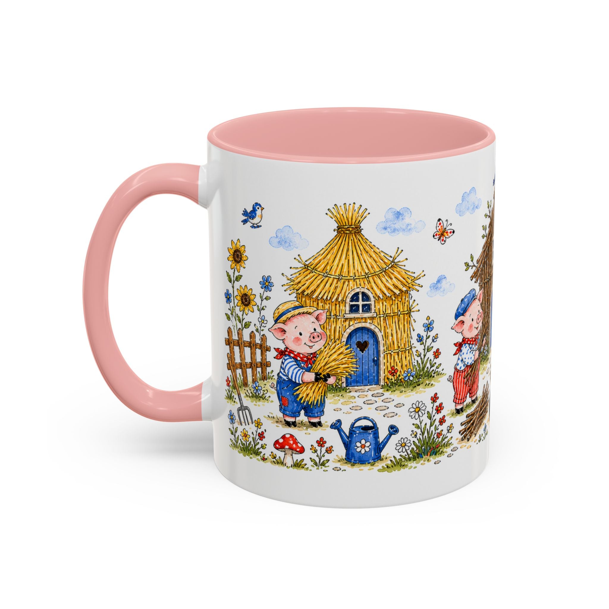 Three Little Pigs Mug | Storybook Fairy Tale Accent Coffee Mug | EveryLegend