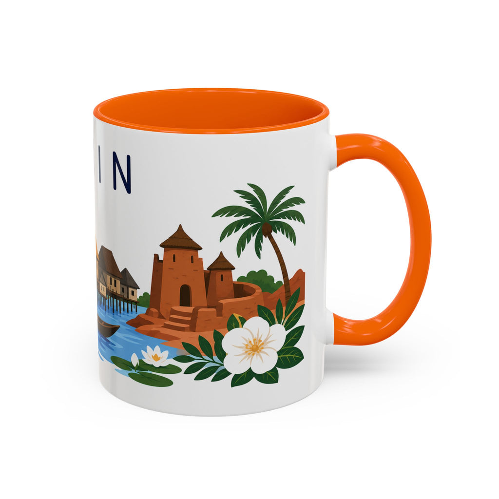 Benin Coffee Mug | Travel Souvenir Accent Mug | Country Gift Ceramic Cup 11oz 15oz