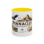 Pinnacles National Park Coffee Mug | California Rock Climbing Condor Gift | Accent Color Ceramic 11oz 15oz